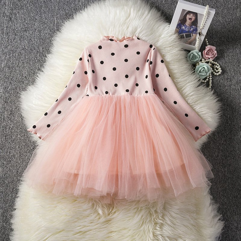Baby Girls Spring Winter Long Sleeve Tutu Lace Dresses Infantil Newborn 1st Birthday Party Clothes Christening Gown Casual Wear - Image 3