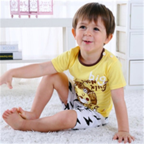 Cartoon Clothing Baby Boy Summer Clothes T-shirt Baby Girl Casual Clothing Sets - Image 9